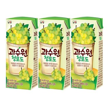  과수원 청포도 190ml x 72개 / 과즙음료  주스 팩쥬스