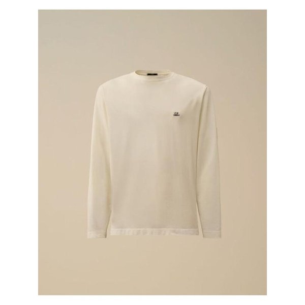 25SS 씨피 컴퍼니 긴팔 티셔츠 18CMTS131A006263G103 GAUZE WHITE DOM