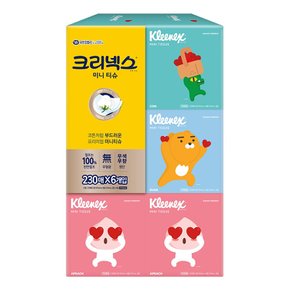 카카오프렌즈 2겹 미니티슈 230매x6개