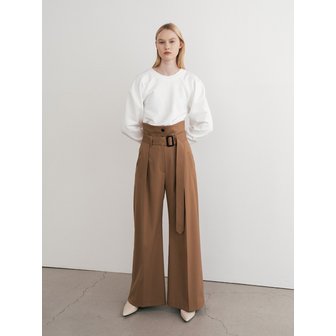 jain song Wide-Leg Belted Trousers (JUJS207-70)