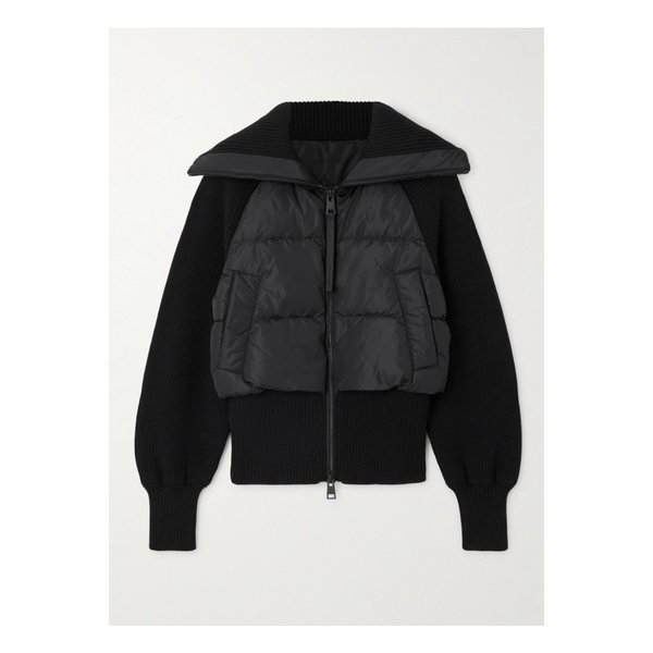 하이브릿지® 아스토리아 울 트리밍 퀼팅 셸 재킷 블랙 46376663162931369