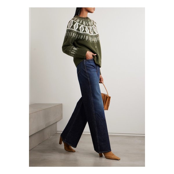 아치4 아스펜 페어 아일 캐시미어 가디건 그린 46376663162866750