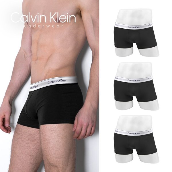 CK 남성 팬티 언더웨어 3장 세트 드로즈 사각 코튼 NB4389 576
