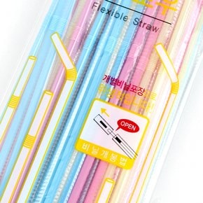 스타배송_이라이프 롯데 스트로우 빨대 16cm 50개입