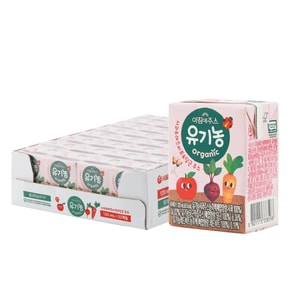 서울우유 아침에주스 유기농 사과비트당근주스 120ml 32팩