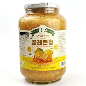 코스트코 국내산 벌꿀로 만든 꽃샘 VONBEE 본비 꿀레몬청 2kg 레몬차