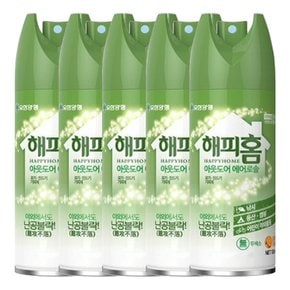 해피홈 아웃도어 에어로솔 모기기피제 150ml X 5개