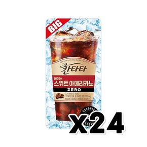 칸타타 아이스 스위트아메리카노 제로 파우치음료 320ml x 24개