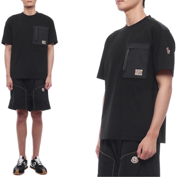 [부산점] 26SS 남성 로고 패치 포켓 반팔티셔츠 (8C00018 89AZ9 999 26S)