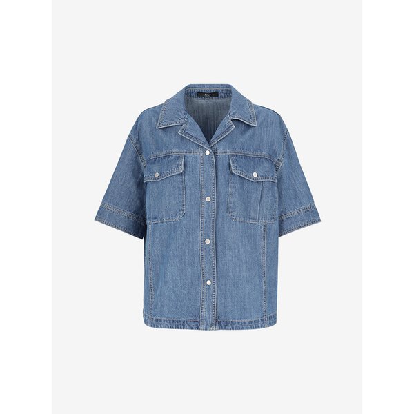 오버사이즈 반팔 데님 자켓_YC5DJ06