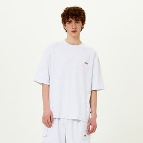 [공식](정상가 : 49,000원) 브리즈팝 메쉬 텍스쳐 반팔 티셔츠 WHITE MELANGE