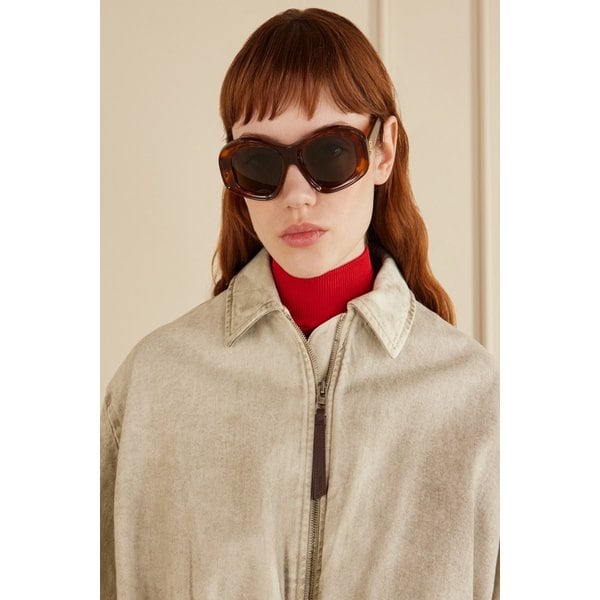 아나그램 라운드 프레임 토르투이즈쉘 아세테이트 선글라스 46376663163051480