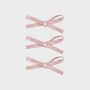 [3EA 1SET] RIBBON BUNDLE HAIRPIN SET_PINK