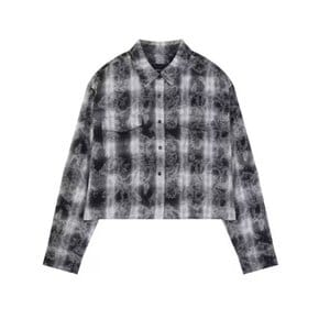 AK수원점 버커루 여성 체크 크롭 긴팔 셔츠(B253SH500P)
