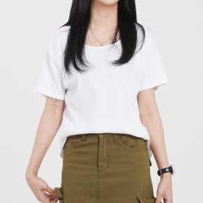여름 반팔티 기본 면티 라운드넥 무지 박스티 루즈핏 시원한 얇은 반팔_P402350751