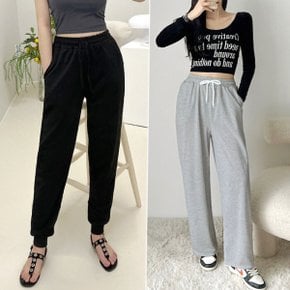 (조거/와이드/세미ver.) 루 와이드 노멀 조거 트레이닝 팬츠 3color 남녀공용 F XL 2XL 빅사이즈