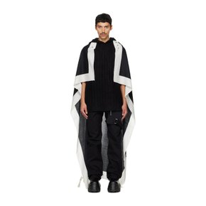 블랙 타워 플래그 133X168 스카프 RR02F4473 SCAP12 1109 MILK/BLACK