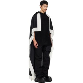 블랙 타워 플래그 133X168 스카프 RR02F4473 SCAP12 1109 MILK/BLACK