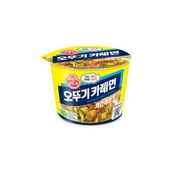  오뚜기 카레면 약간매운맛 용기(큰컵) 110g 12입