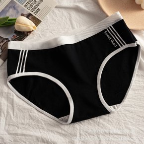 어니븐 배색 순면 팬티 여자 면 위생 일회용