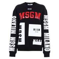 시즌오프세일 MSGM 멀티로고 맨투맨 블랙 2740MM71