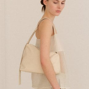 Rowie nylon shoulder bag Ivory
