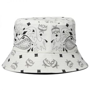 4185111 MCM Col Bandana Print Reversible Bucket