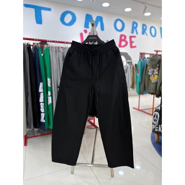 [여주점] 생지st우븐밴딩팬츠,남여공용팬츠,블랙JHZZ80420