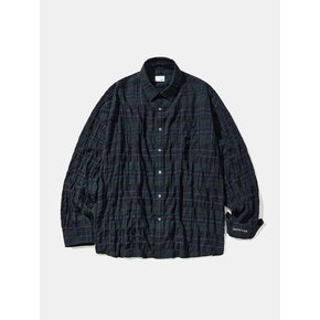 UV Crinkle Midnight Black Watch Check Shirt S171 Black