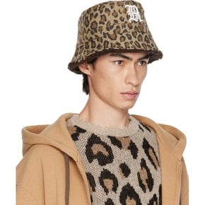 알써틴 베이지 레오파드 로고 버킷햇 R13WA027-R217A LEOPARD W/BROWN