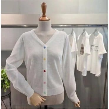 메종블랑쉬 무지개단추가디건  M252JKT551K