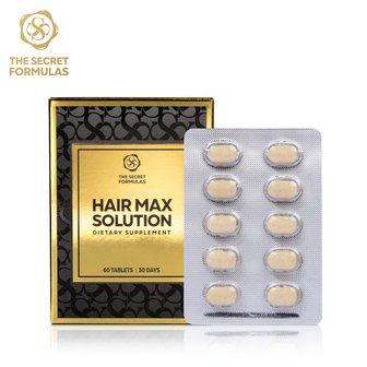  [직구] 더시크릿포뮬러 비오틴6000 헤어 맥스 솔루션 (1개월분) 맥주효모 콜라겐 비타민B