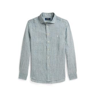 폴로 랄프 로렌 폴로 키즈 남아 8-18세 스트라이프 리넨 셔츠(CWPOWOVY6820663999)