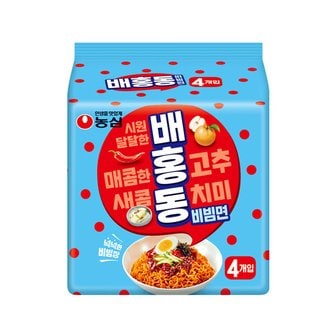 글로벌푸드 [농심] 배홍동 비빔면 (137g x 4개)