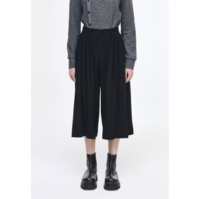 송지오 멀티 플리츠 크롭 와이드 팬츠