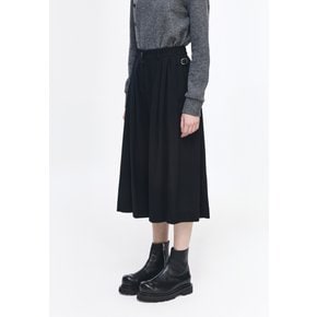 송지오 멀티 플리츠 크롭 와이드 팬츠