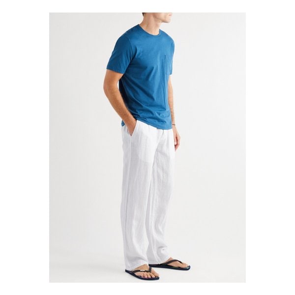 빌보콰 Pacha Wide-Leg Linen Drawstring Trousers 화이트 24092600056796276