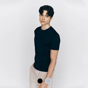 025228 지모션 나일론 스판 라운드넥 반팔티 (쿨터치, 메쉬)