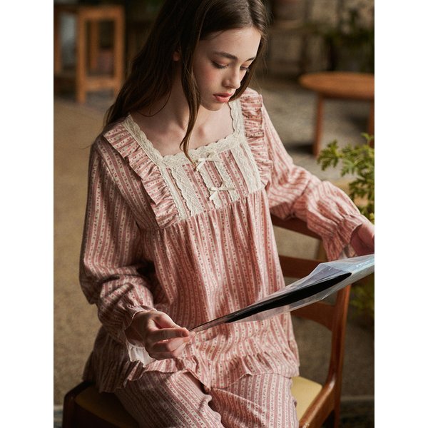 루츠 긴팔 투피스 더스티로즈 (21수)