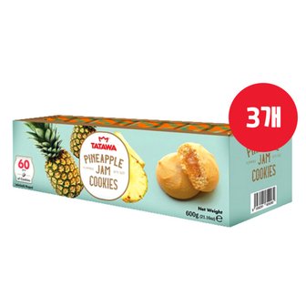  타타와 파인애플맛 쿠키 600g (10g x 60개입) x 3개