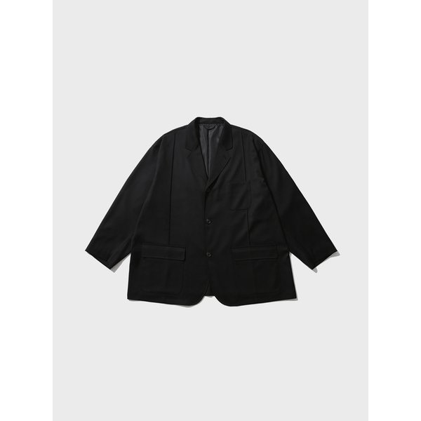 Pin-Tucked Blazer - Black