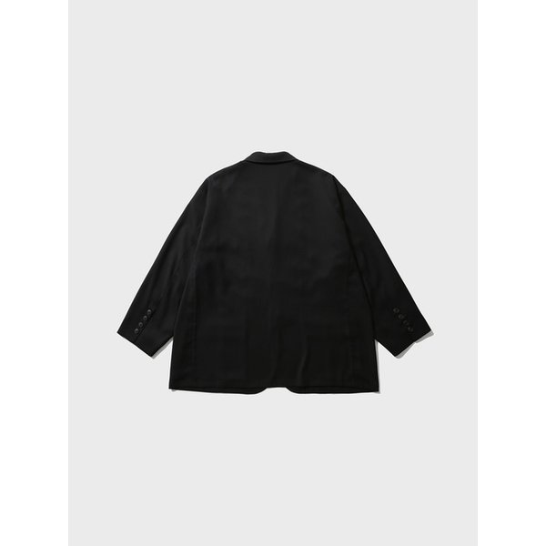 Pin-Tucked Blazer - Black