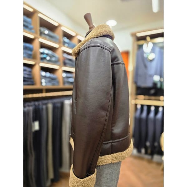 [여주점] 코오롱 브렌우드 남성 브리스톨 마초클래식 무스탕 점퍼 BRUDW25661BRX