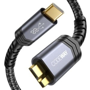 코드웨이 USB C타입 to 마이크로B 외장하드 케이블 1m