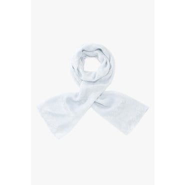 ARMANI EXCHANGE AX 여성 올오버 로고 레이온 스카프-라이트 블루(A425176501)