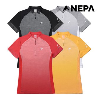 네파 [공식]네파 여성 ALBA PCM-α ICE 반팔 집업 티셔츠 7H45403