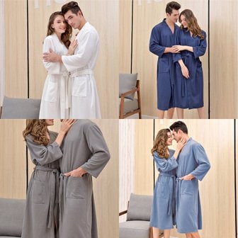 집안 이지코튼 여름 샤워목욕 호텔가운 커플잠옷 남녀공용