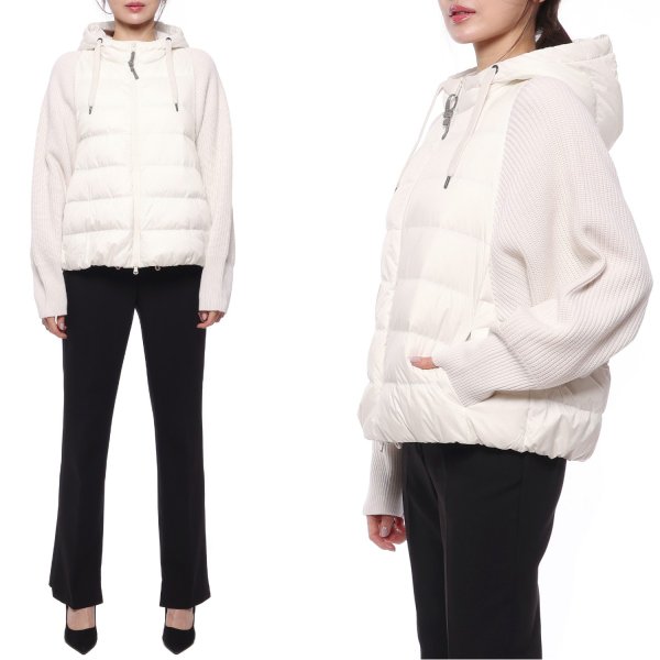 [부산점] 23FW 여성 니트 슬리브 다운 점퍼 (MH5042699 C1202 23F)