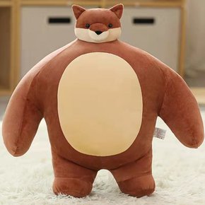 소두곰 인형 어깨빵 여우인형 바디필로우 곰동석 55cm