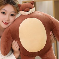 소두곰 인형 어깨빵 여우인형 바디필로우 곰동석 55cm